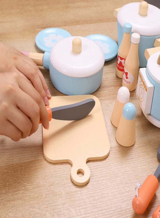 Oncarnival 14 Pcs Children's Kitchen Utensils and Appliances Accs Interactive Family Activity Toy Kitchenware Pot Chopping Board Kids Game - Image 4